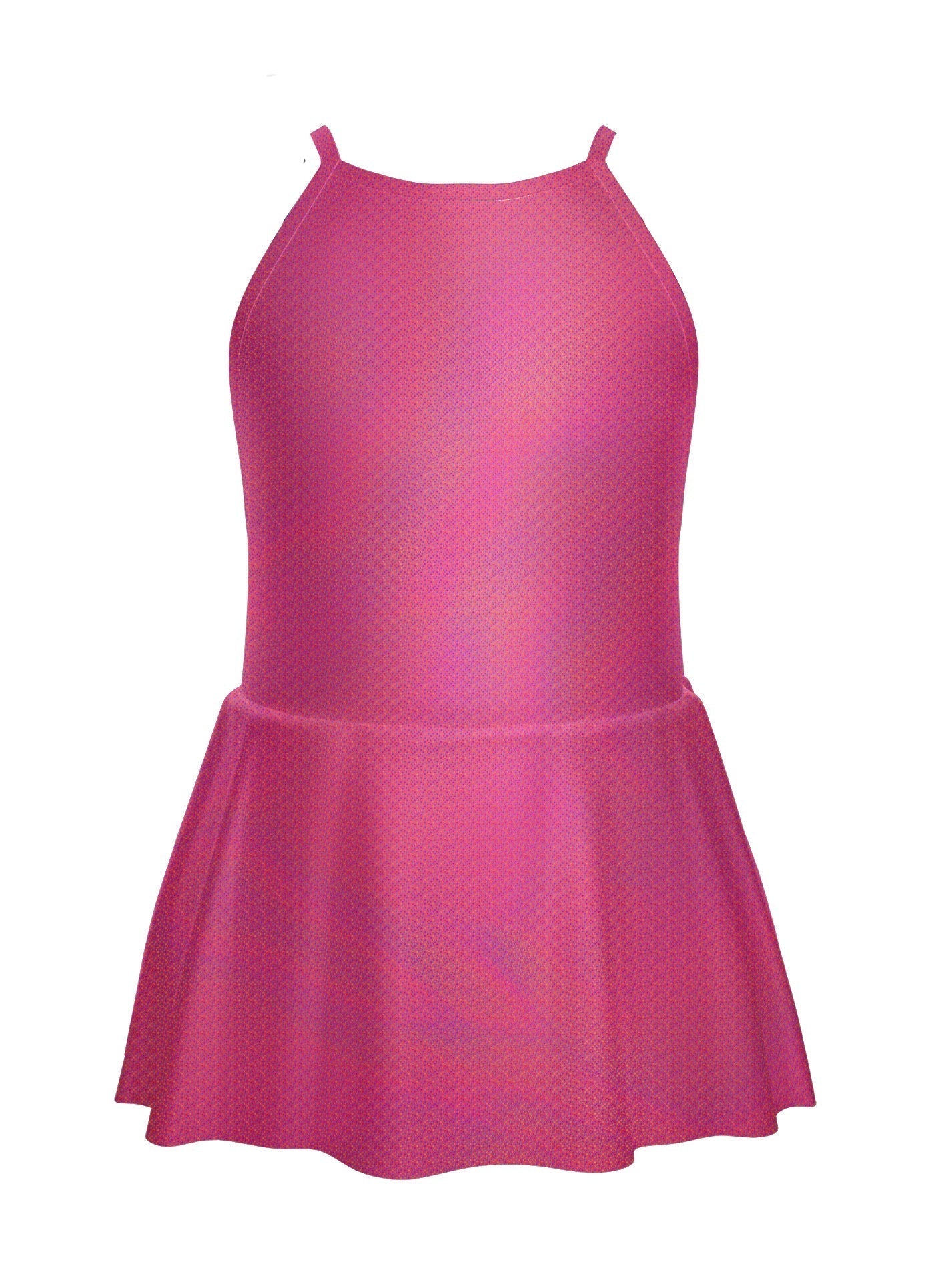 Solid Hologram Halter Binding Dress