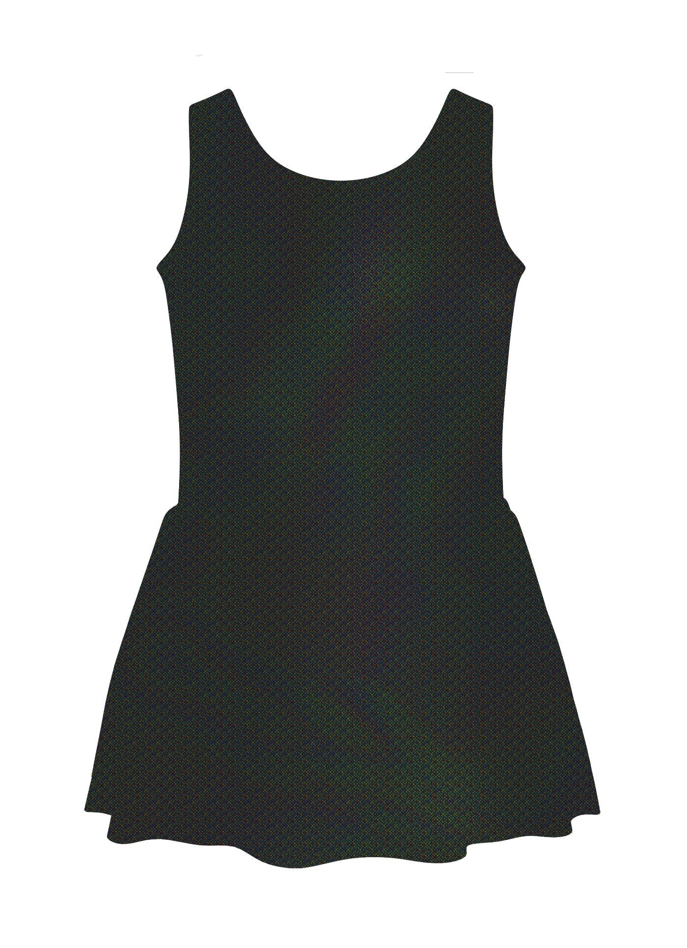 Solid Hologram Tank Dress