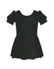Solid Hologram Puff Sleeve Dress