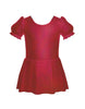 Solid Hologram Puff Sleeve Dress