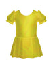 Solid Hologram Puff Sleeve Dress