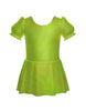 Solid Hologram Puff Sleeve Dress
