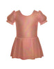 Solid Hologram Puff Sleeve Dress