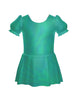 Solid Hologram Puff Sleeve Dress