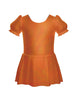 Solid Hologram Puff Sleeve Dress