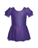 Solid Hologram Puff Sleeve Dress