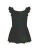 Solid Hologram Cami Dress with Flutter Sleeves