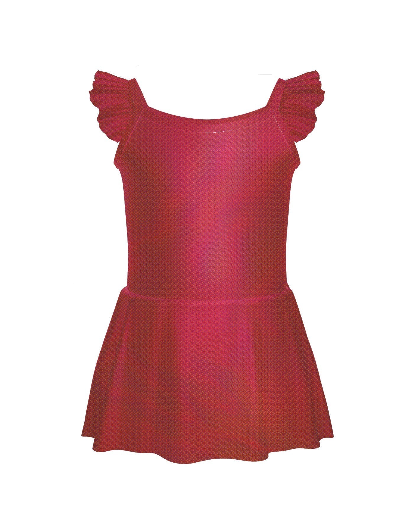 Solid Hologram Cami Dress with Flutter Sleeves