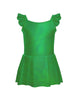 Solid Hologram Cami Dress with Flutter Sleeves
