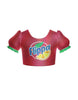 Orange Soda Puff Sleeve Crop Top