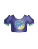 Orange Soda Puff Sleeve Crop Top