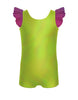 Rainbow Connection Tank Biketard with Gather Sleeves