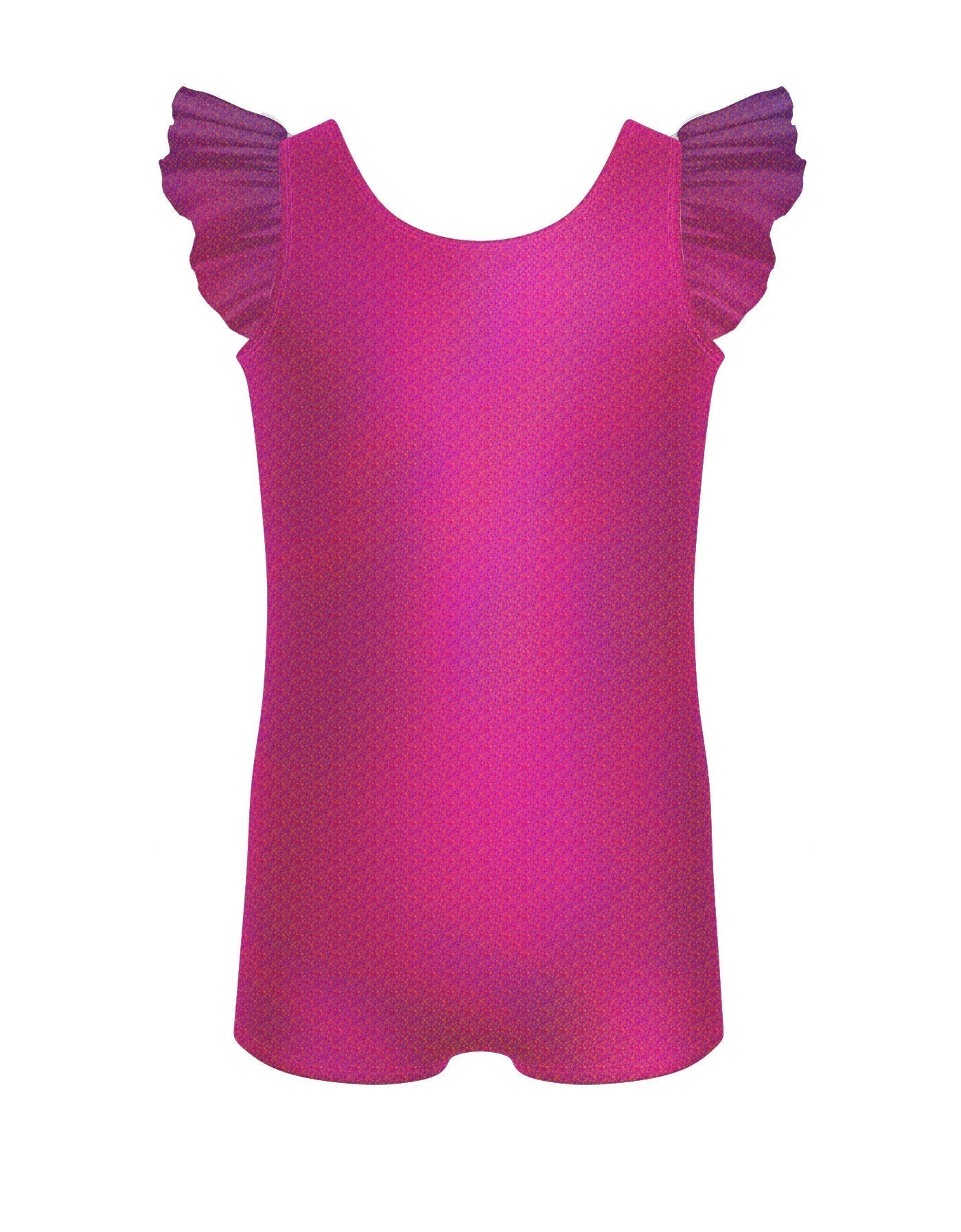 Rainbow Connection Tank Biketard with Gather Sleeves