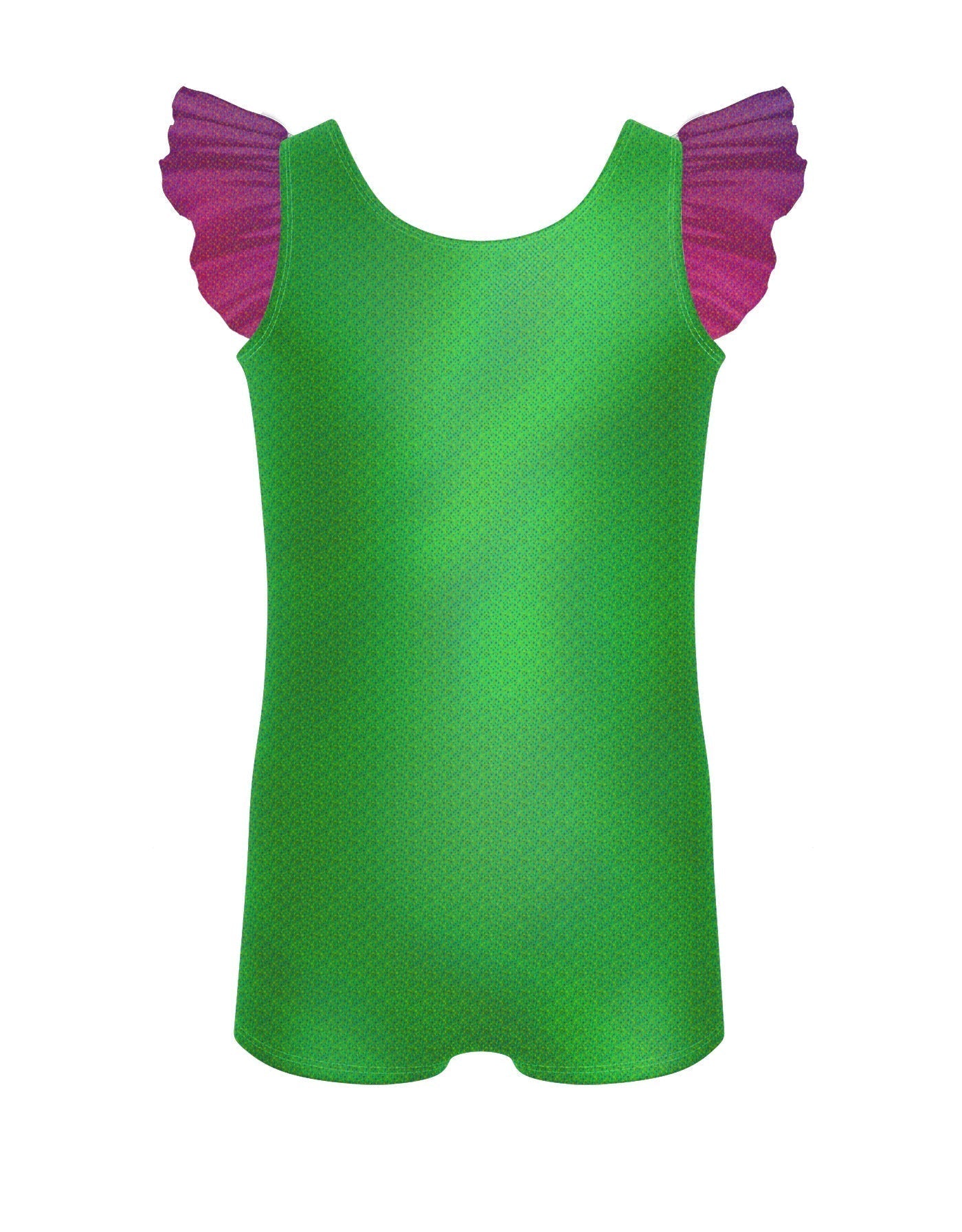 Rainbow Connection Tank Biketard with Gather Sleeves