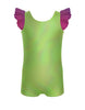Rainbow Connection Tank Biketard with Gather Sleeves