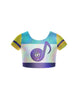 DJ Cap Sleeve Crop Top