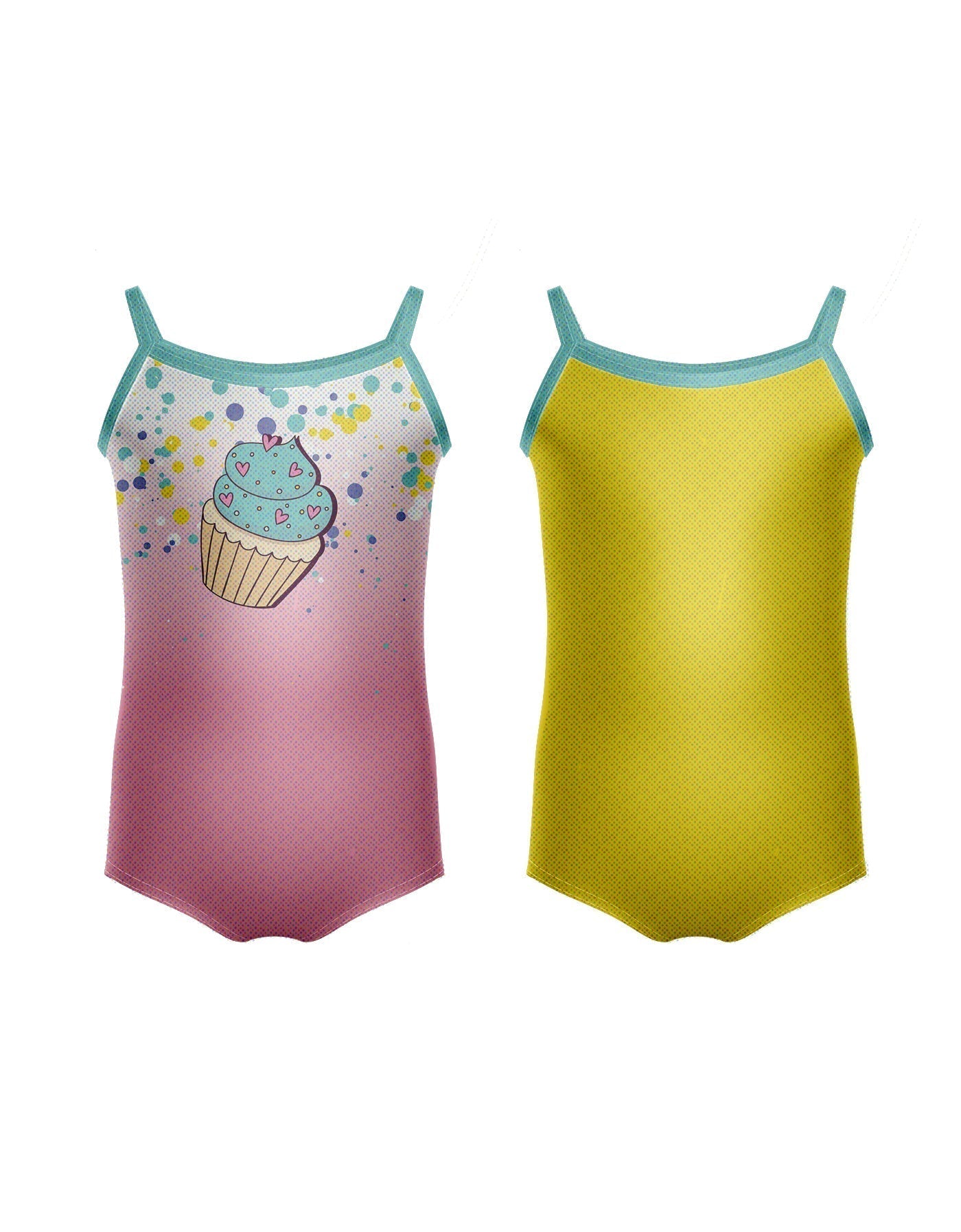 Reversible Cupcakes Cami Leotard