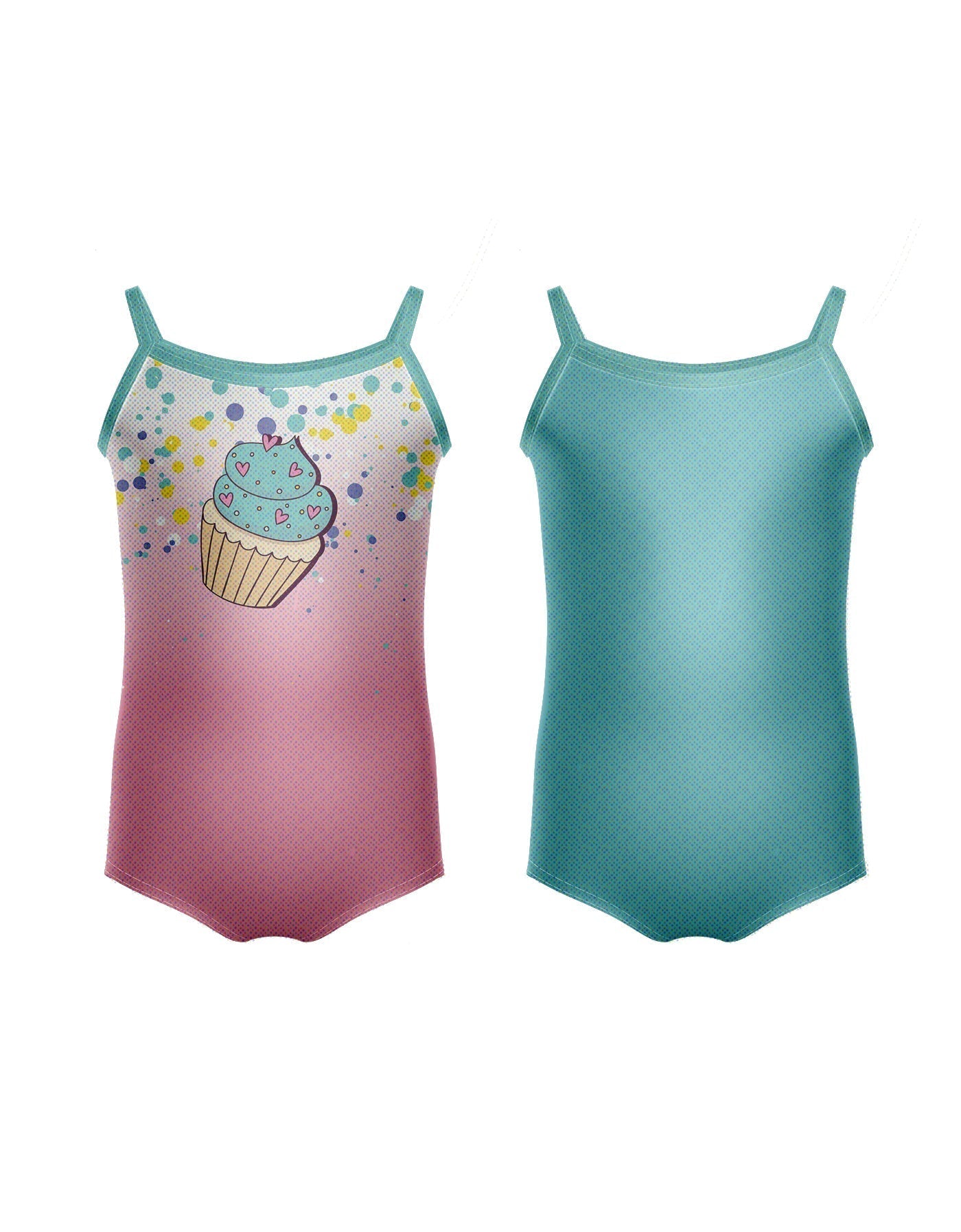 Reversible Cupcakes Cami Leotard