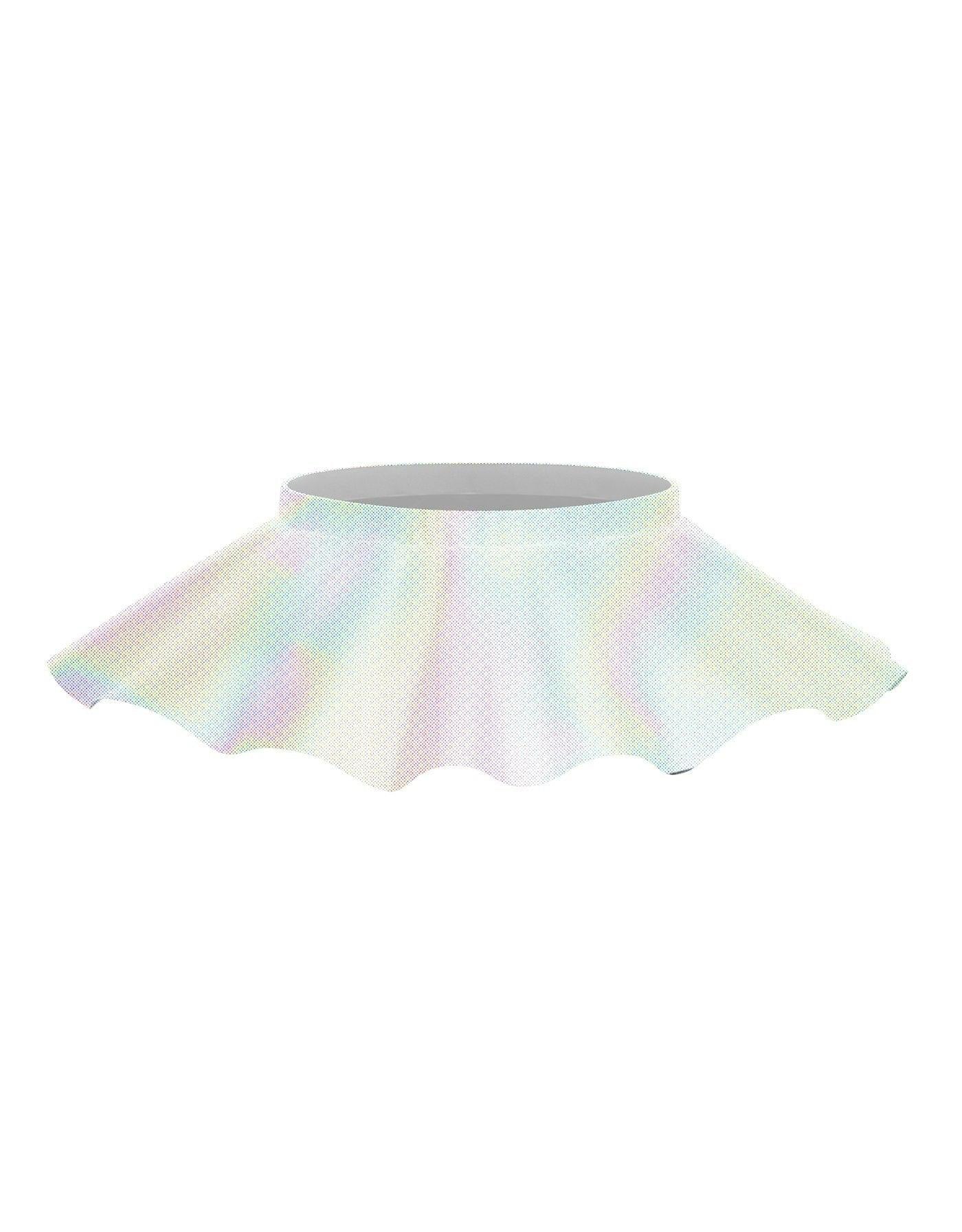 Solid Hologram Top Skirt