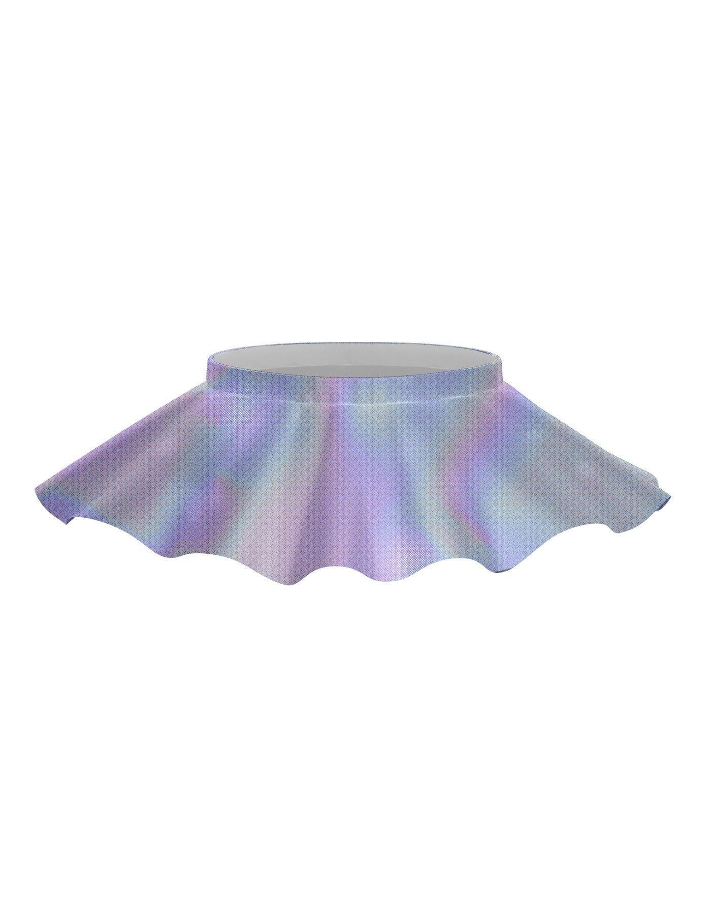 Solid Hologram Top Skirt