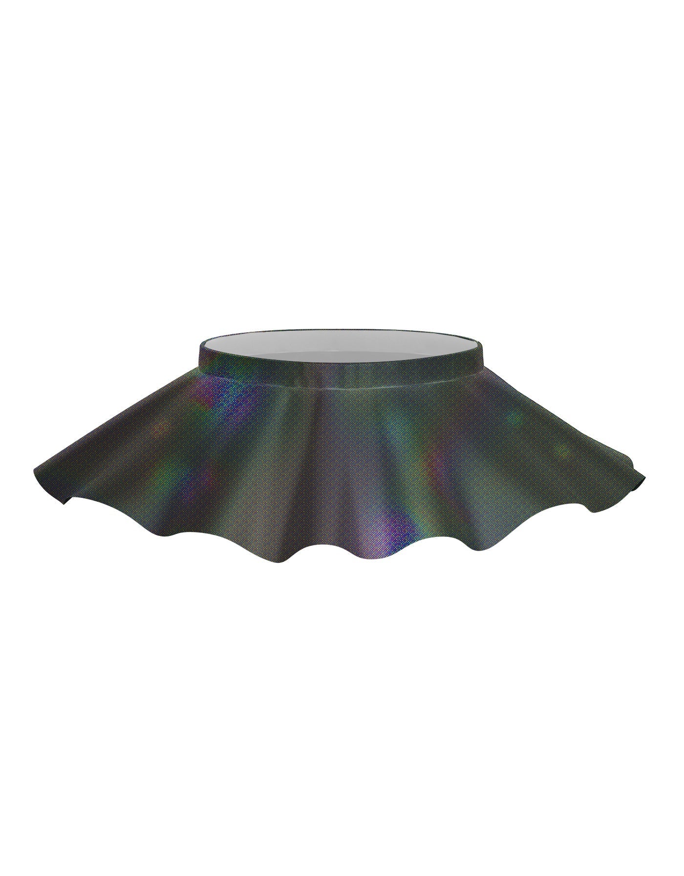 Solid Hologram Top Skirt