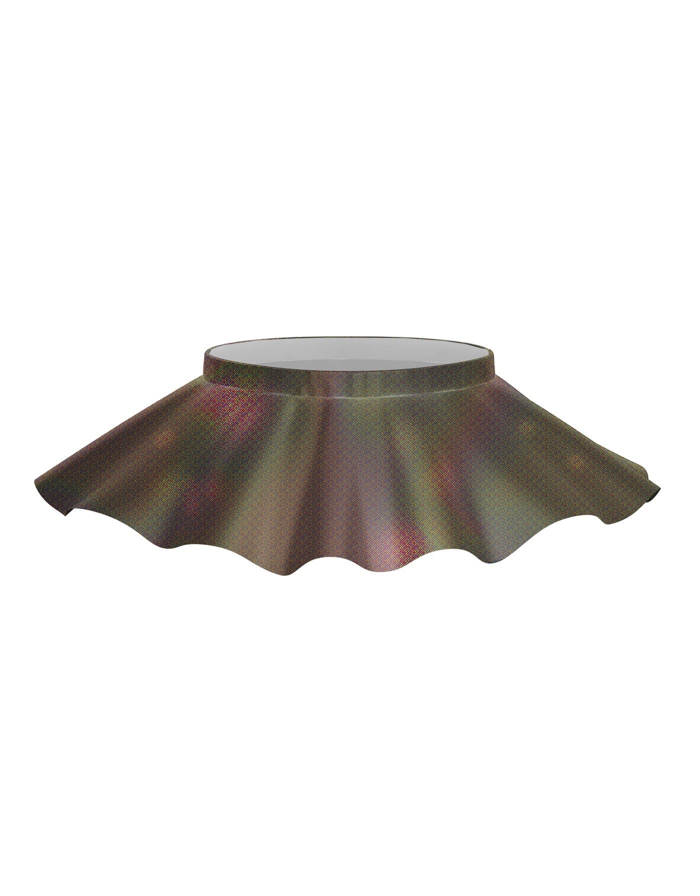 Solid Hologram Top Skirt