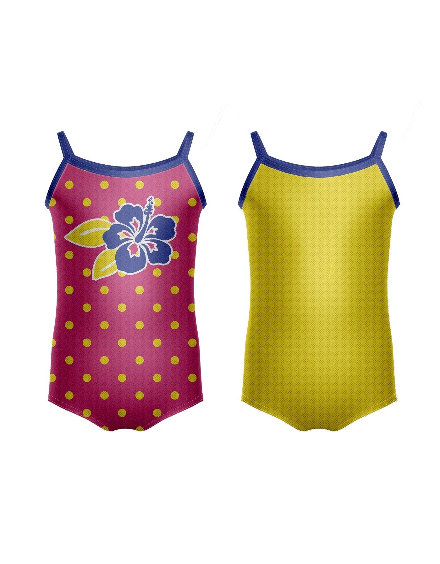 Reversible Hawaiian Cami Leotard