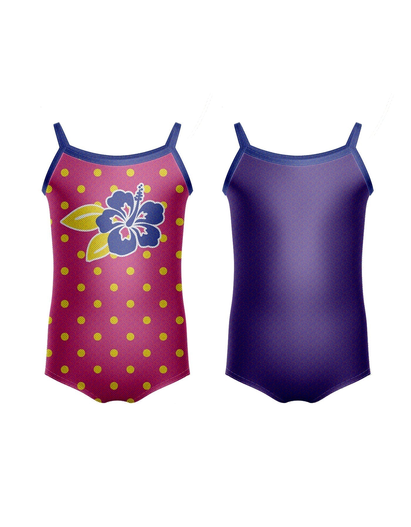 Reversible Hawaiian Cami Leotard
