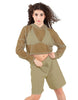 Solid Cargo Basketball Shorts