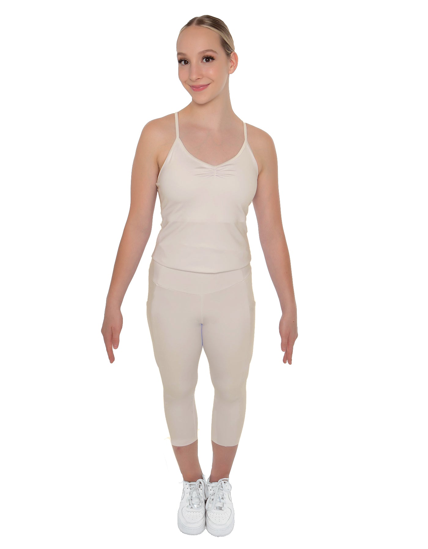 Solid Lycra Capri Leggings