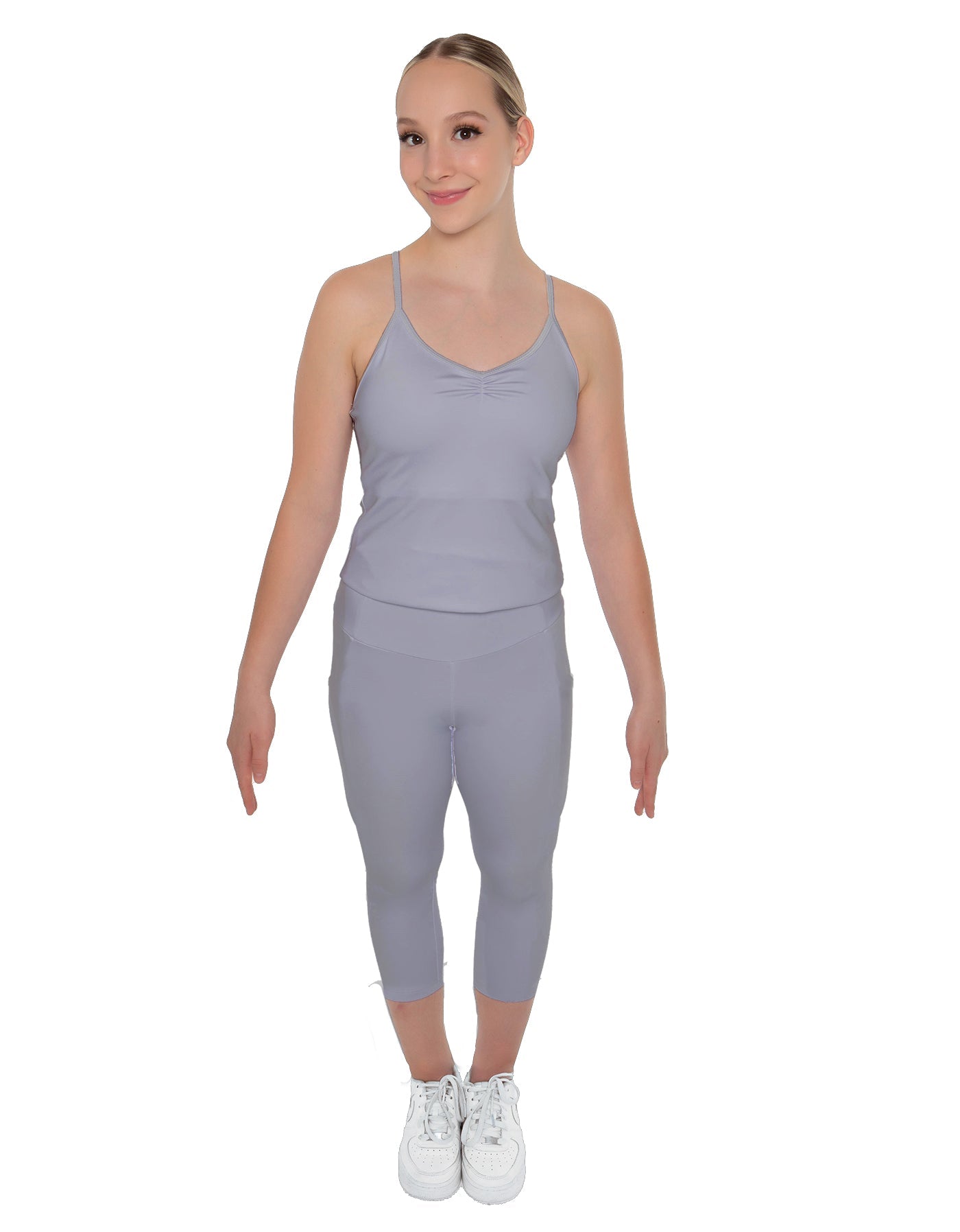 Solid Lycra Capri Leggings