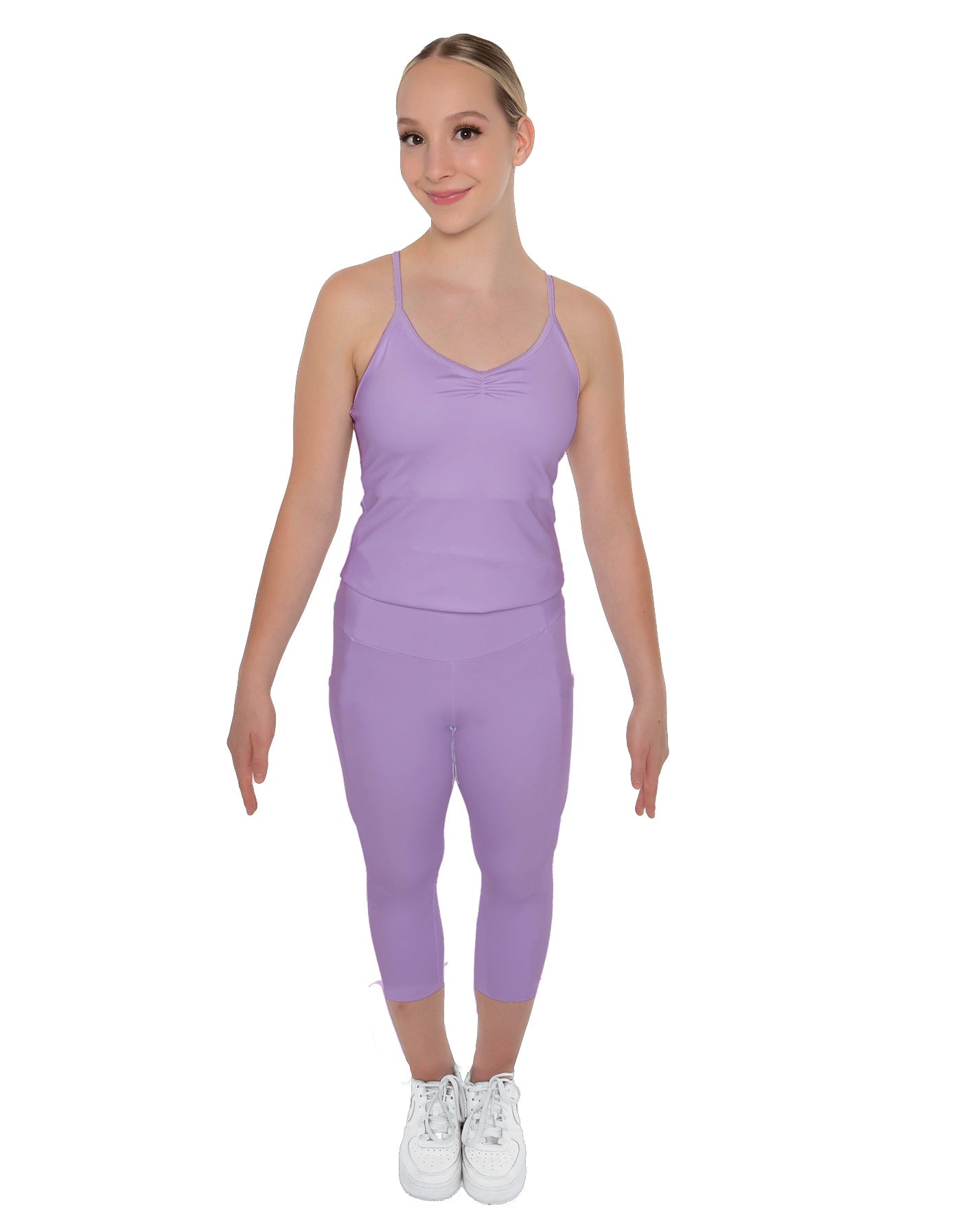 Solid Lycra Capri Leggings