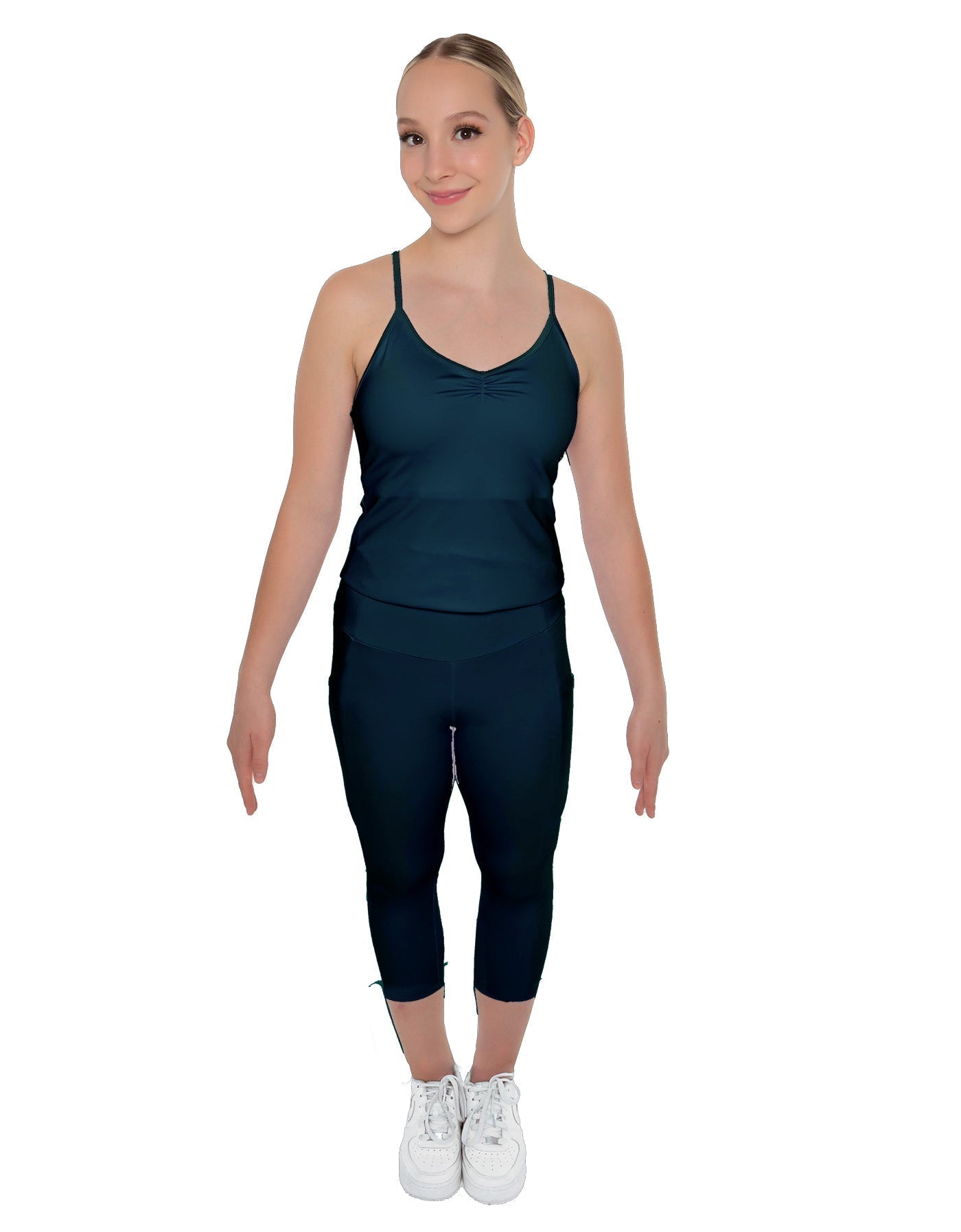 Solid Lycra Capri Leggings