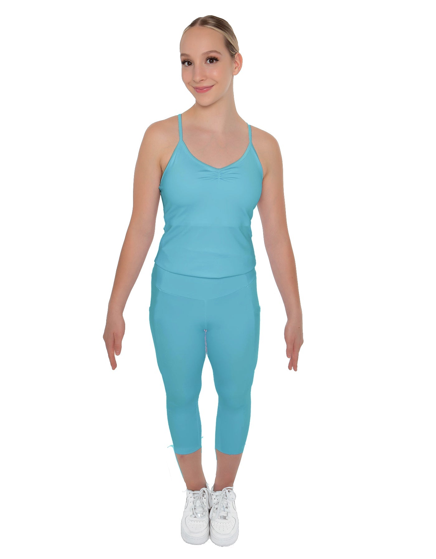 Solid Lycra Capri Leggings