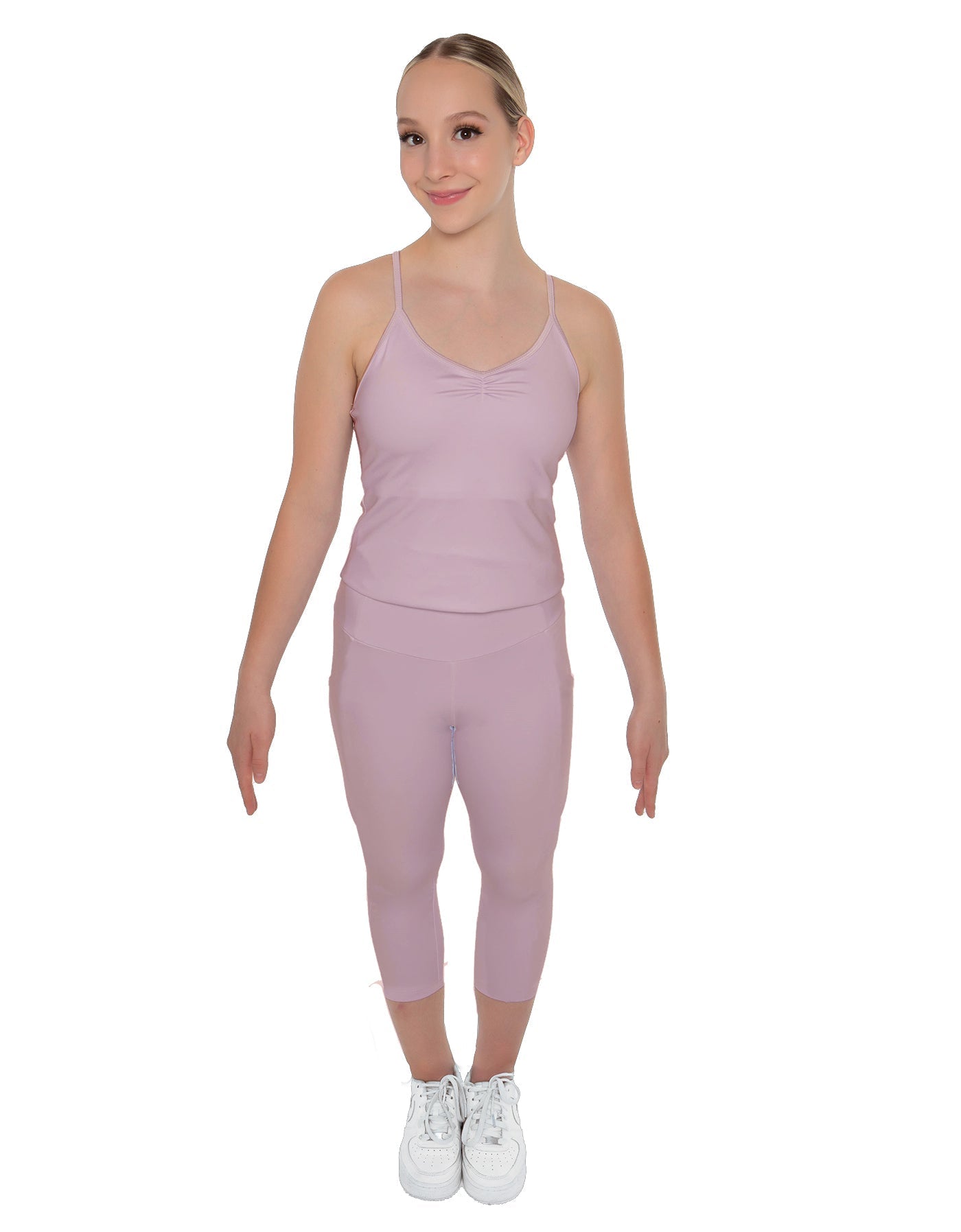 Solid Lycra Capri Leggings