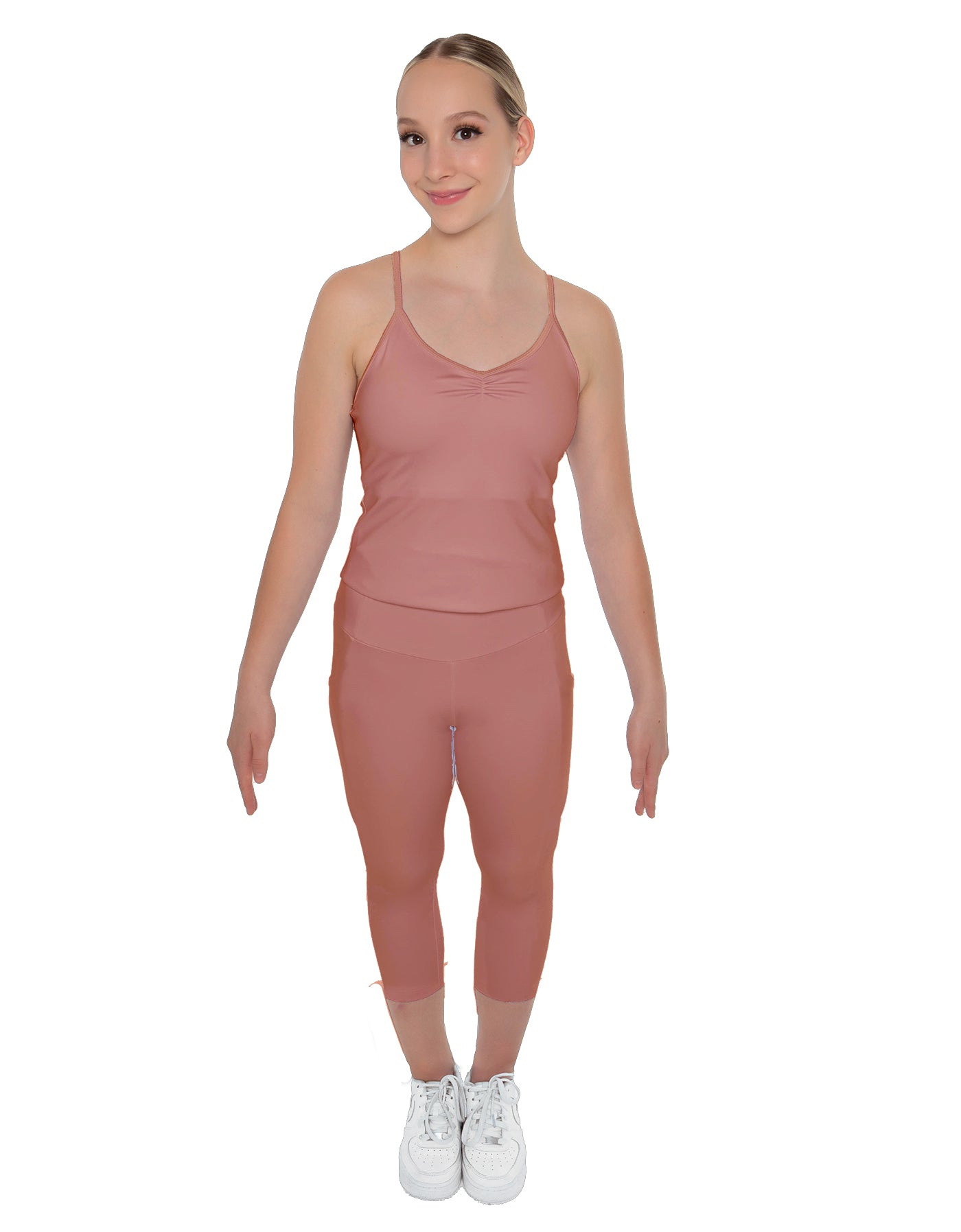 Solid Lycra Capri Leggings