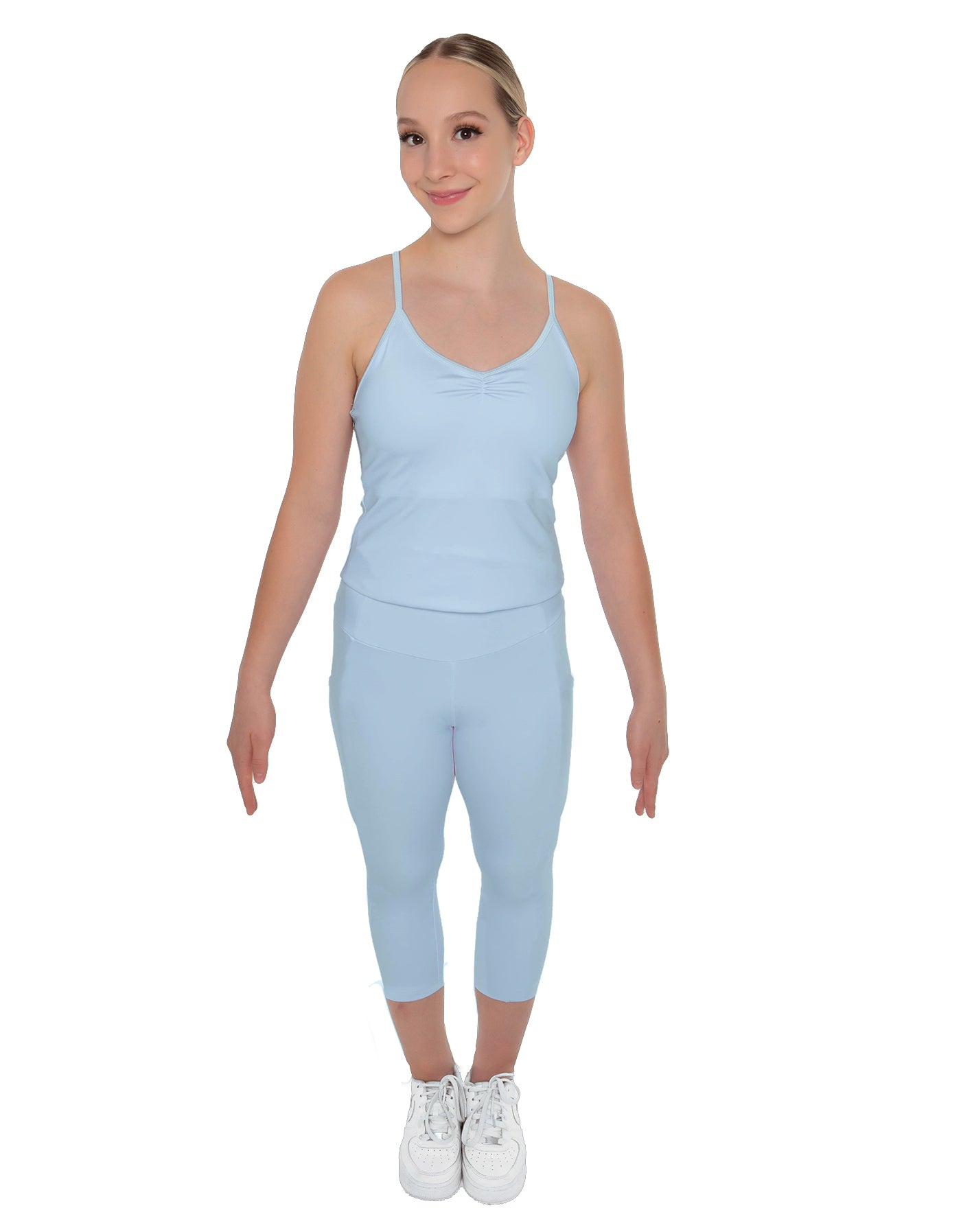 Solid Lycra Capri Leggings