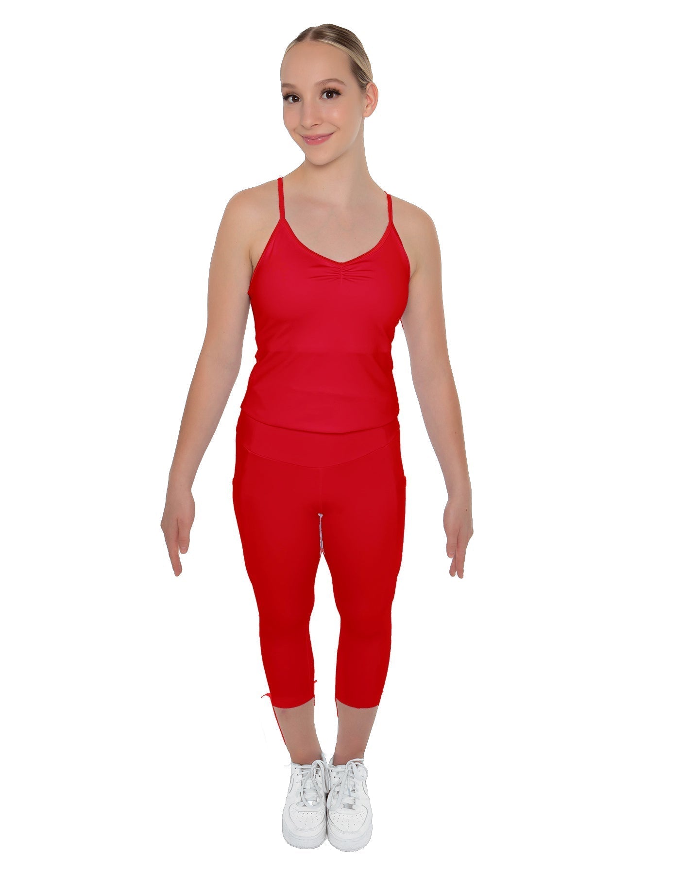 Solid Lycra Capri Leggings