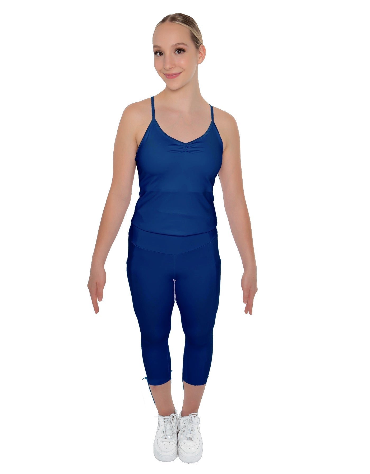 Solid Lycra Capri Leggings
