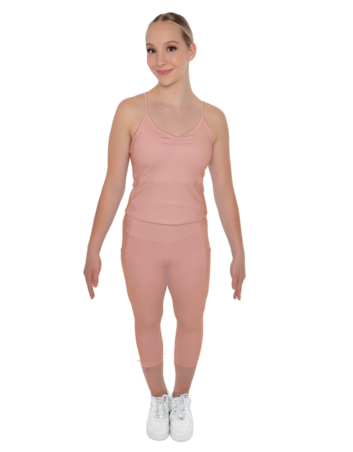 Solid Lycra Capri Leggings