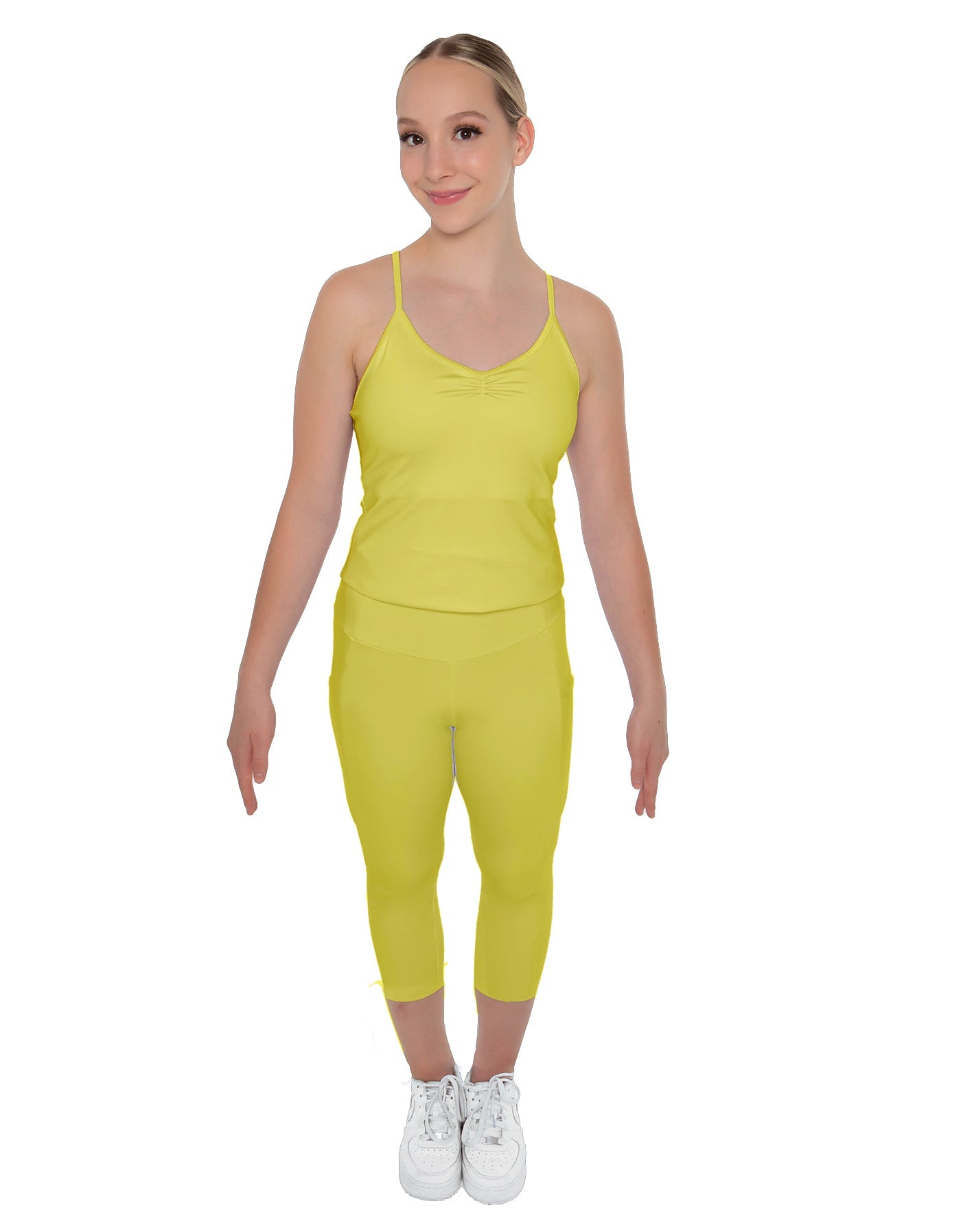 Solid Lycra Capri Leggings