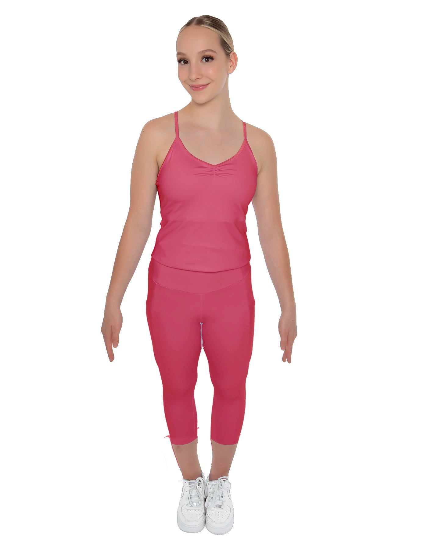 Solid Lycra Capri Leggings