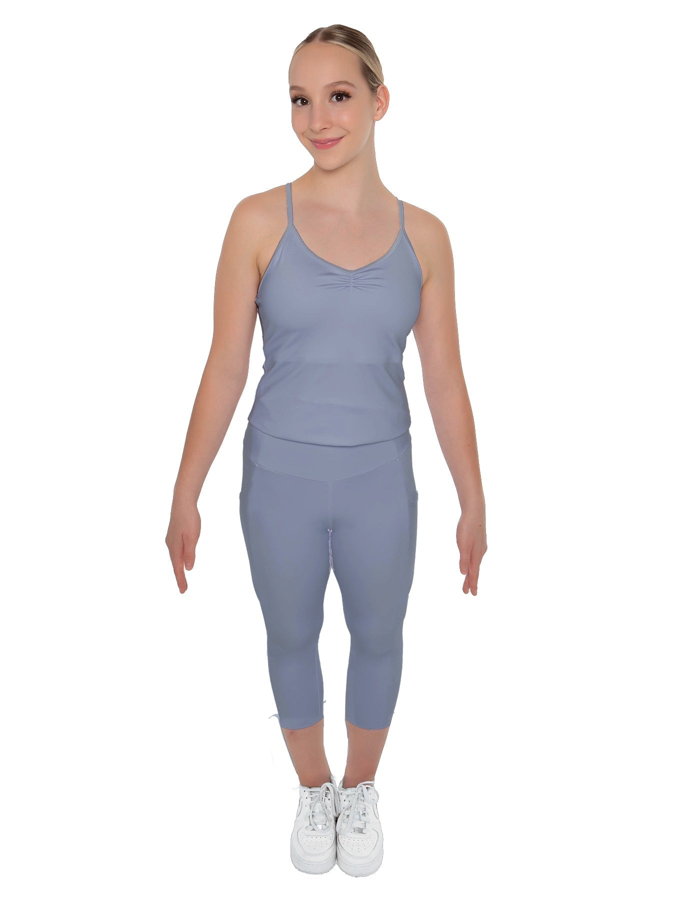 Solid Lycra Capri Leggings