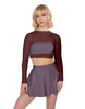Solid Lycra Pleated Skirt with Panty