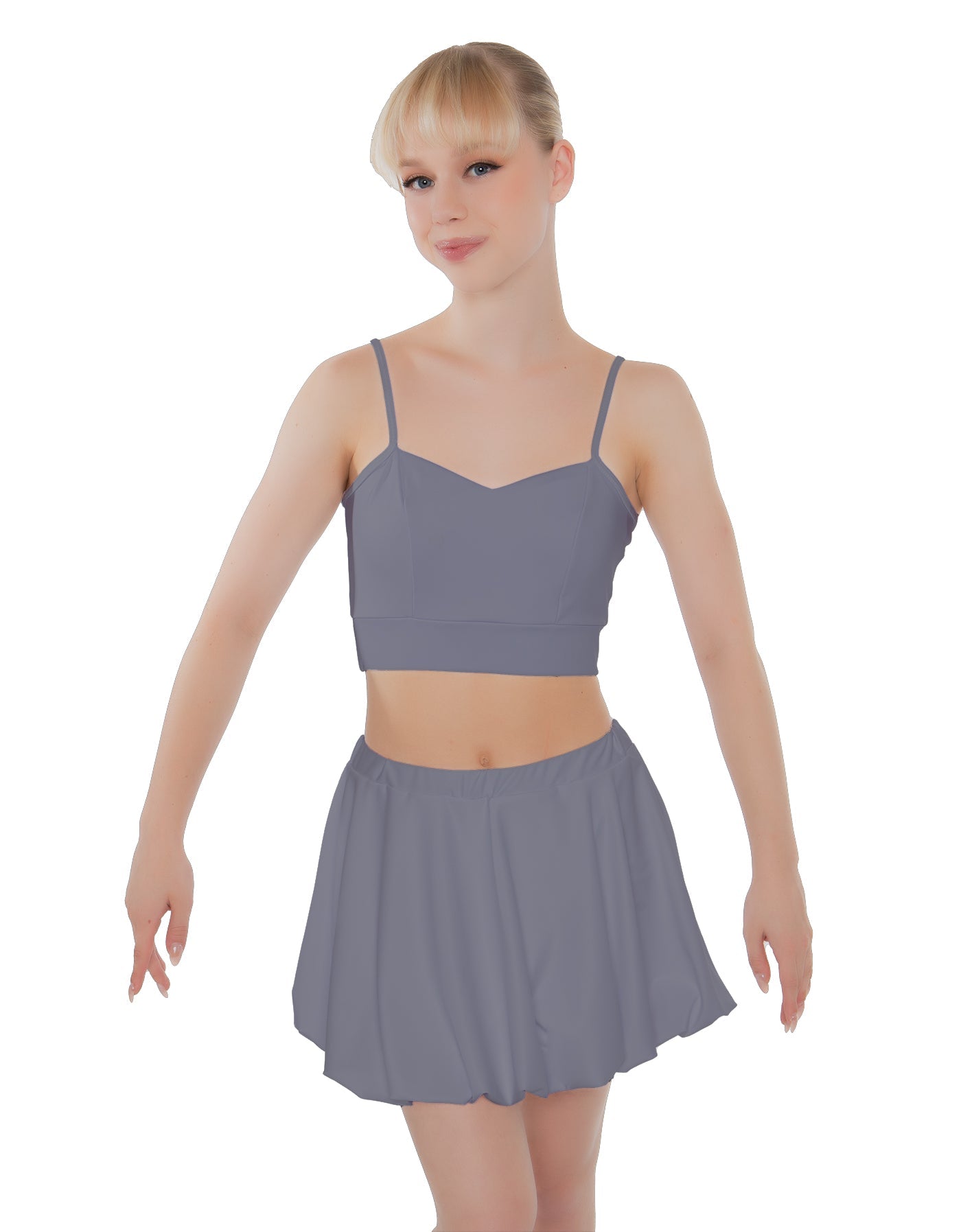 Solid Lycra Bubble Skort