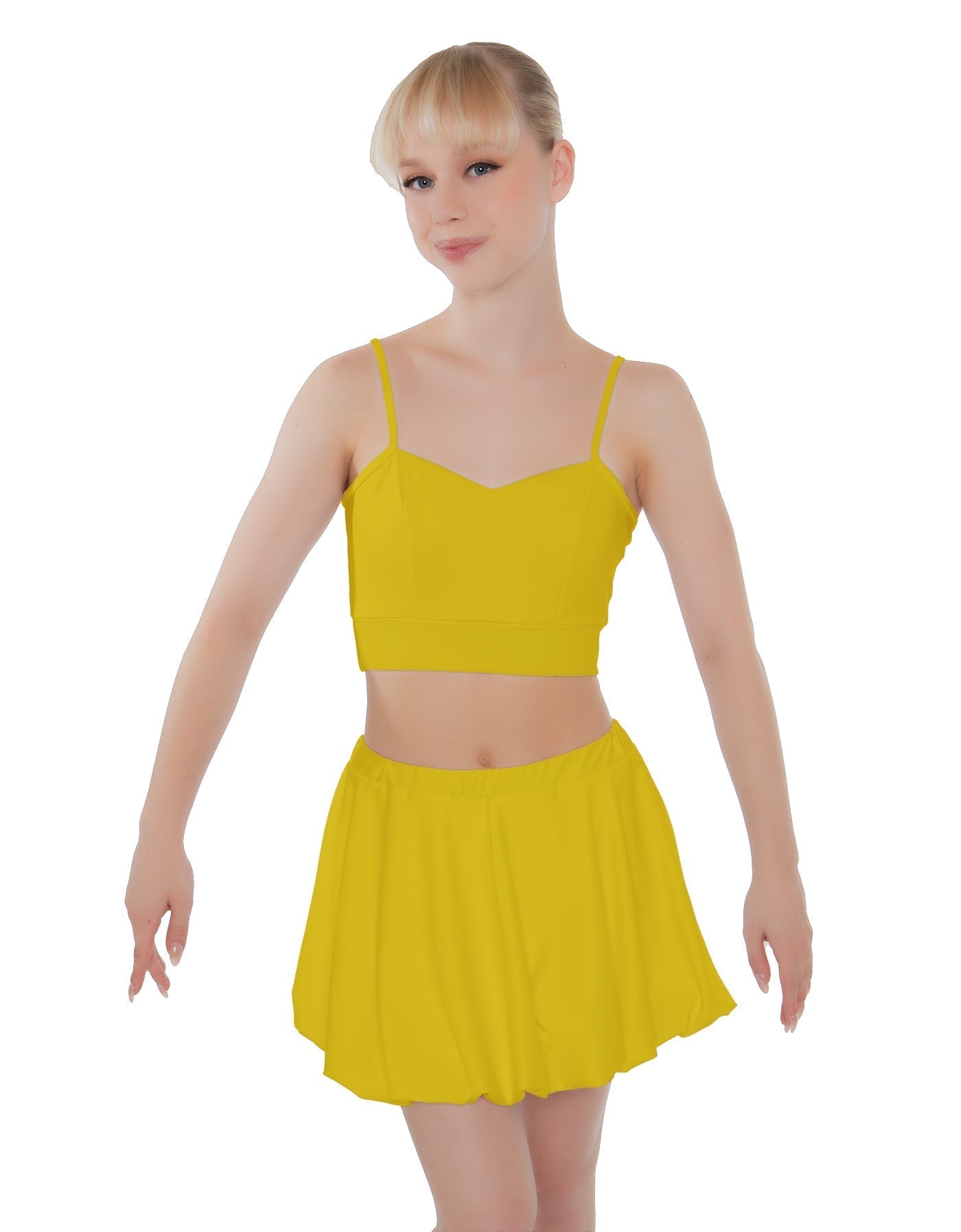 Solid Lycra Bubble Skort