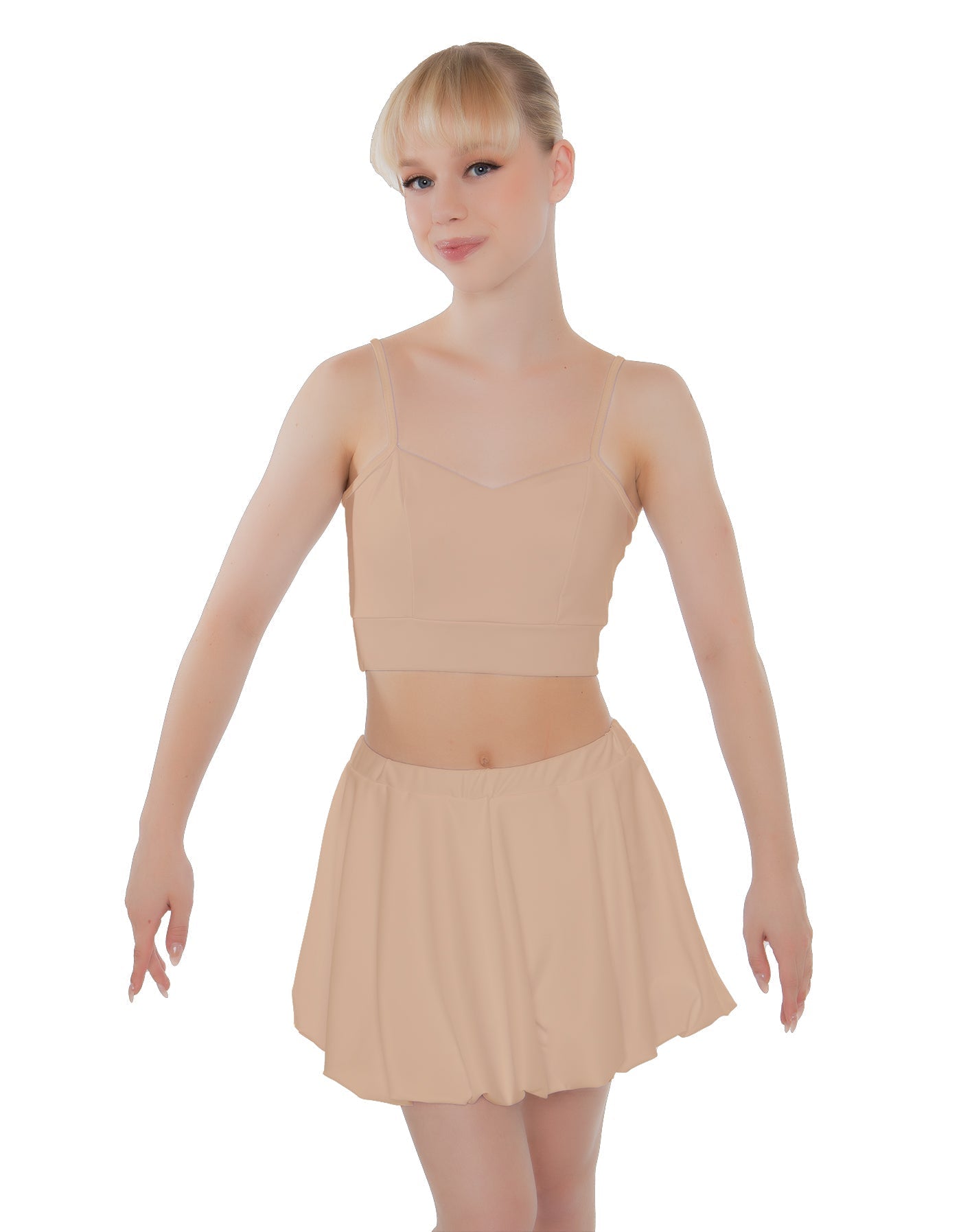 Solid Lycra Bubble Skort