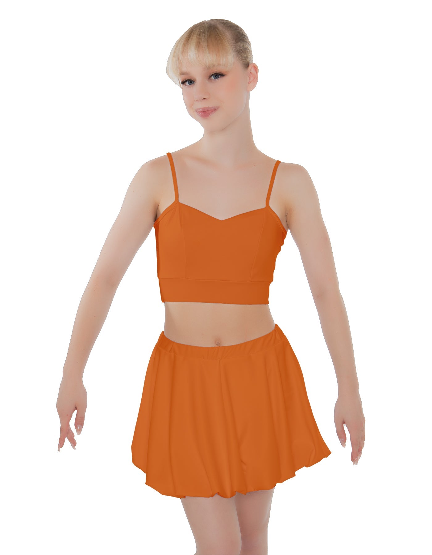 Solid Lycra Bubble Skort