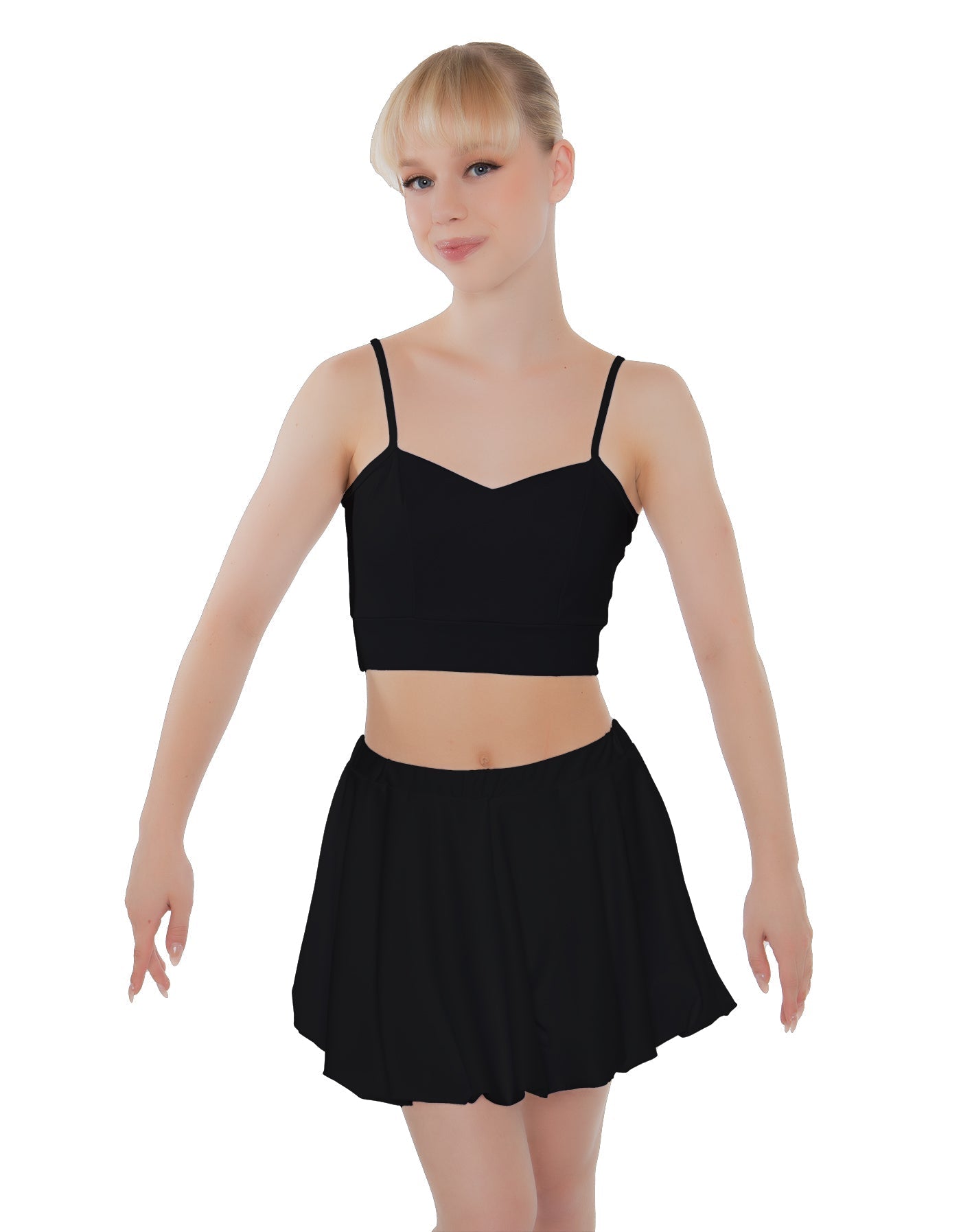 Solid Lycra Bubble Skort