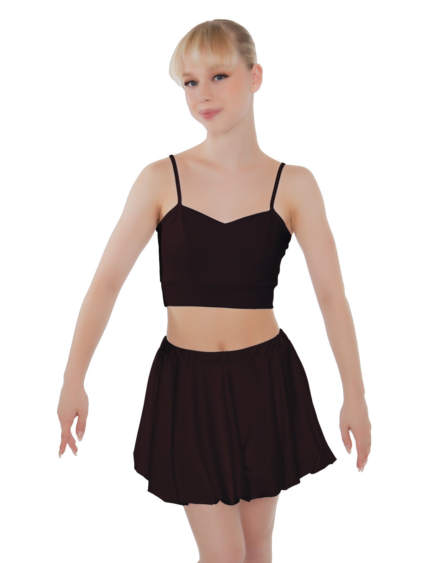 Solid Lycra Bubble Skort